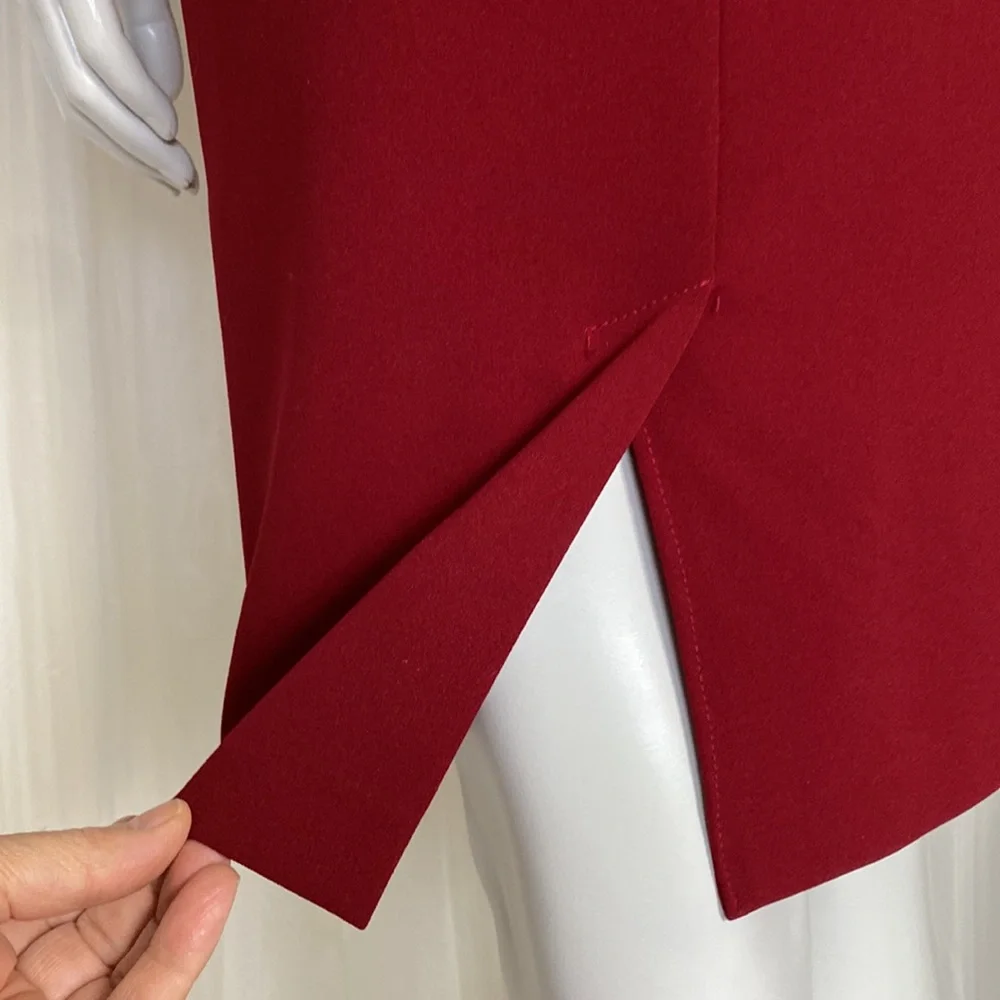 Rinascimento sheath dress scuba crepe, stretchy, 1/4 sleeves body contour Size S - Picture 10 of 15